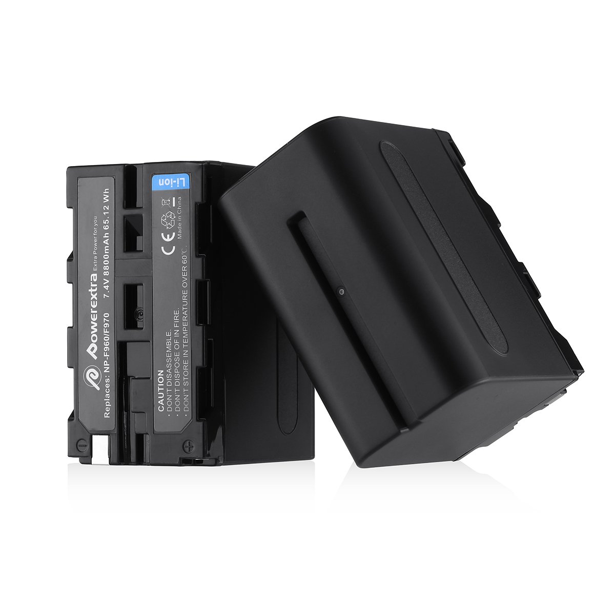 Powerextra Upgraded Li-ion Rechargeable 7.4V 8800mAh Replacement Batteries For Sony NP-F970 NP-F930 NP-F950 NP-F960