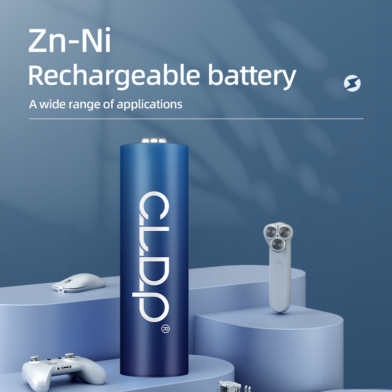 Long cycle life Zinc-Nickel No.5 1.6v rechargeable double aa batteries 2500mwh chargeable battery cell