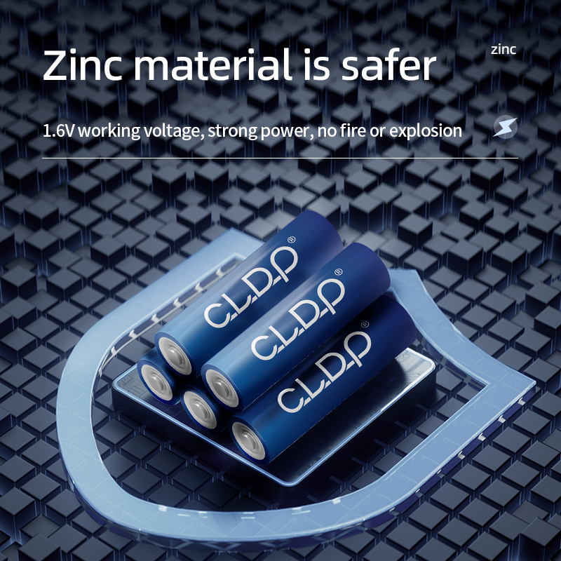 Long cycle life Zinc-Nickel No.5 1.6v rechargeable double aa batteries 2500mwh chargeable battery cell