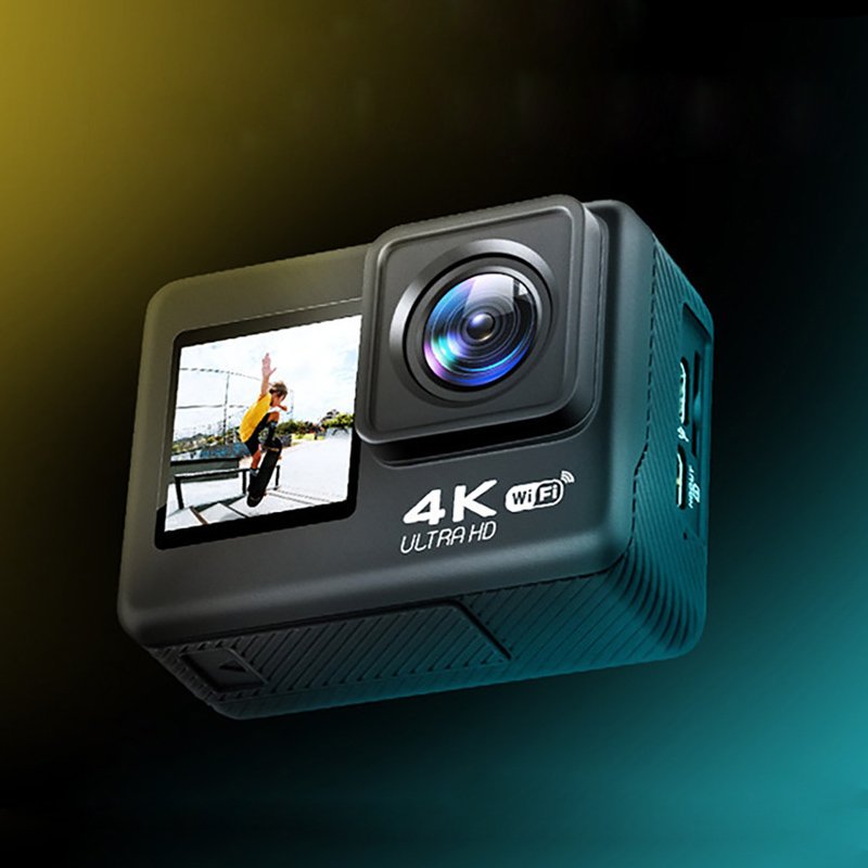 Professional Waterproof Wi fi Bicycle Motorcycle Video Vlog Action Sport Cameras 4K HD Dual Screen With Camera For Sports