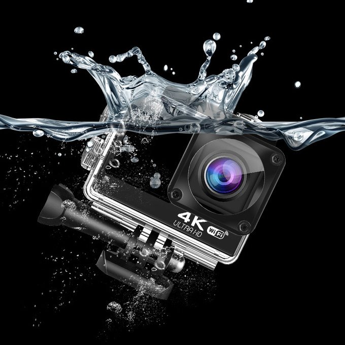 Professional Waterproof Wi fi Bicycle Motorcycle Video Vlog Action Sport Cameras 4K HD Dual Screen With Camera For Sports