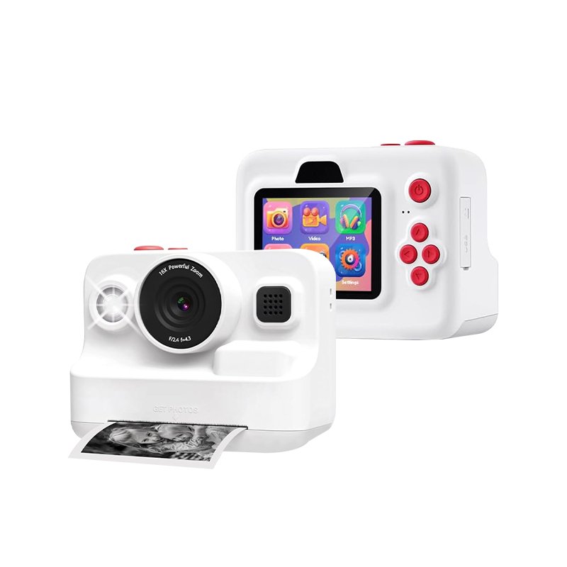 Sprite Group 16X ZOOM Optional dual lens Flash settings DIY Digital Camera for Kids with Print Paper Kids Camera