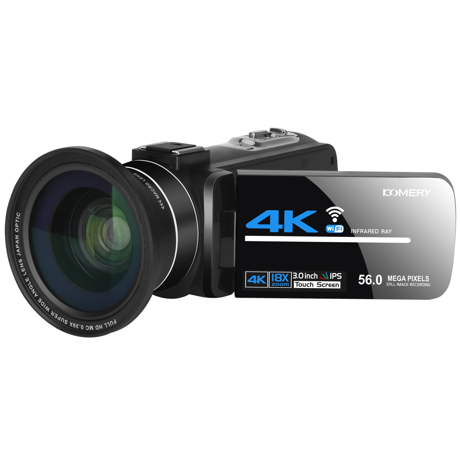 HD 4K WIFI Digital Video Camera Camcorder with Remote controller Touch Screen Vlogging Camera, YouTube Camera