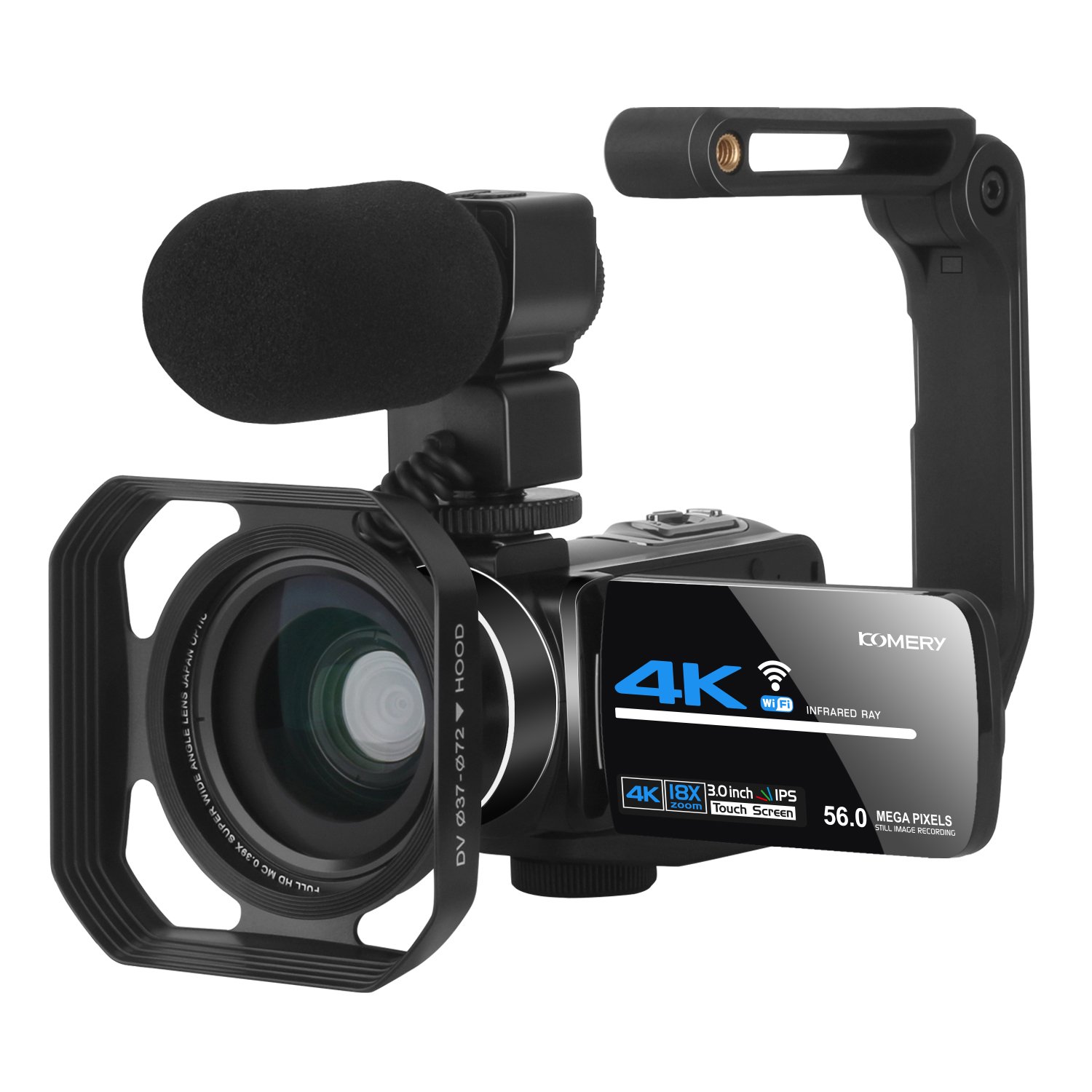 HD 4K WIFI Digital Video Camera Camcorder with Remote controller Touch Screen Vlogging Camera, YouTube Camera