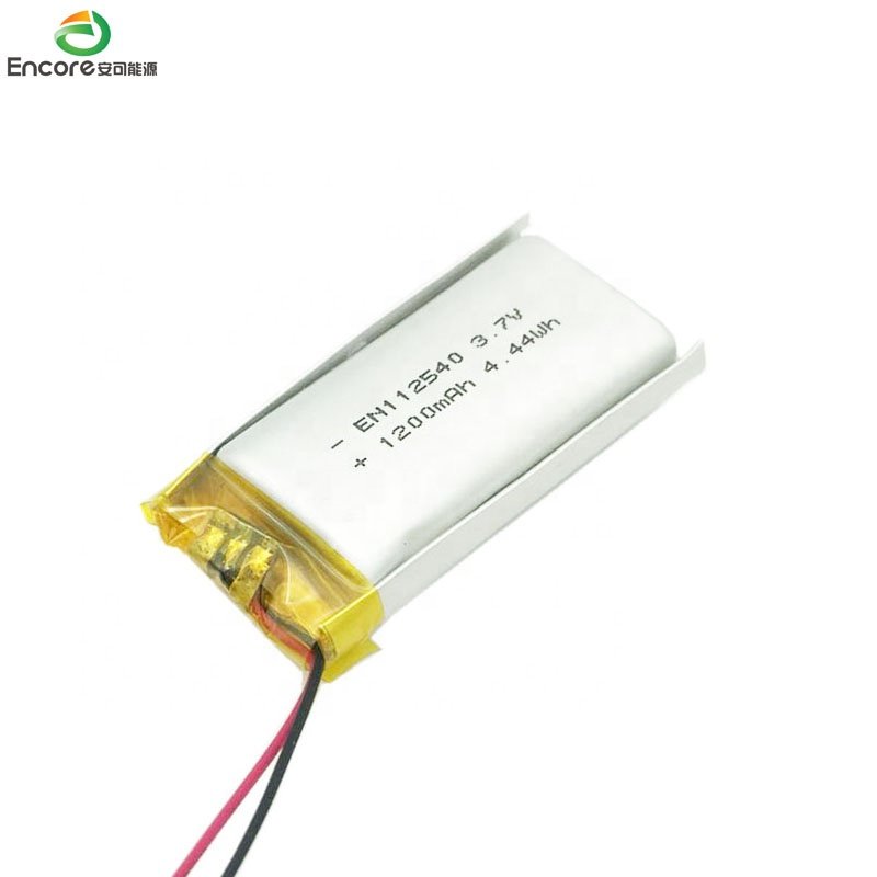 3.7v 112540 1200mAh lithium ion lipo battery rechargeable battery