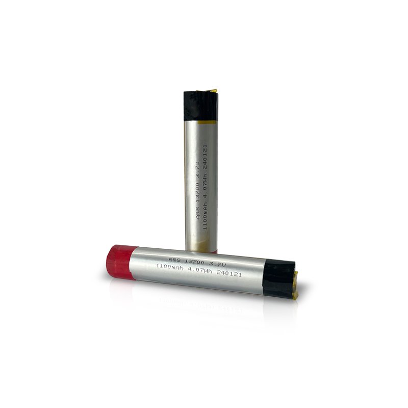 Rechargeable Lipo Battery 13700 3.7V 1100mAh for Cylindrical Device Factory Direct Supply