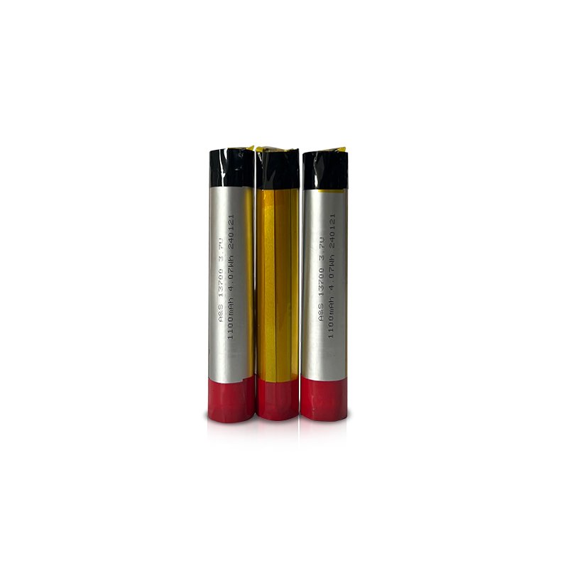 Rechargeable Lipo Battery 13700 3.7V 1100mAh for Cylindrical Device Factory Direct Supply