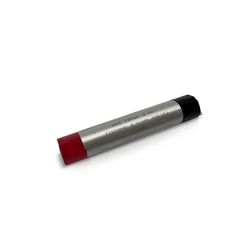 Rechargeable Lipo Battery 13700 3.7V 1100mAh for Cylindrical Device Factory Direct Supply
