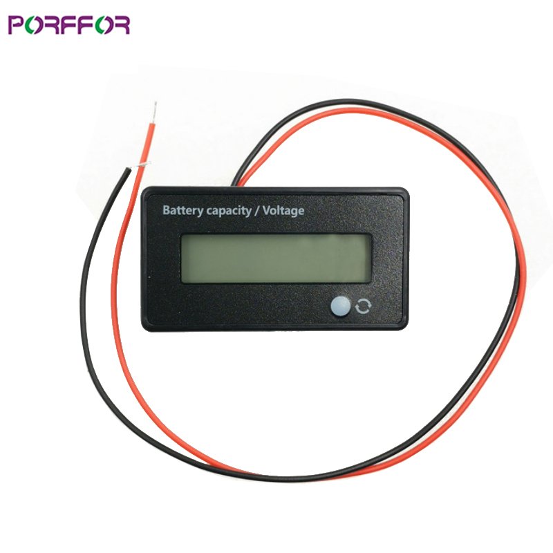 12V 24V 36V 48V 72V Lead-acid lithium lifepo4 battery indicator monitor Power display battery capacity voltage digital
