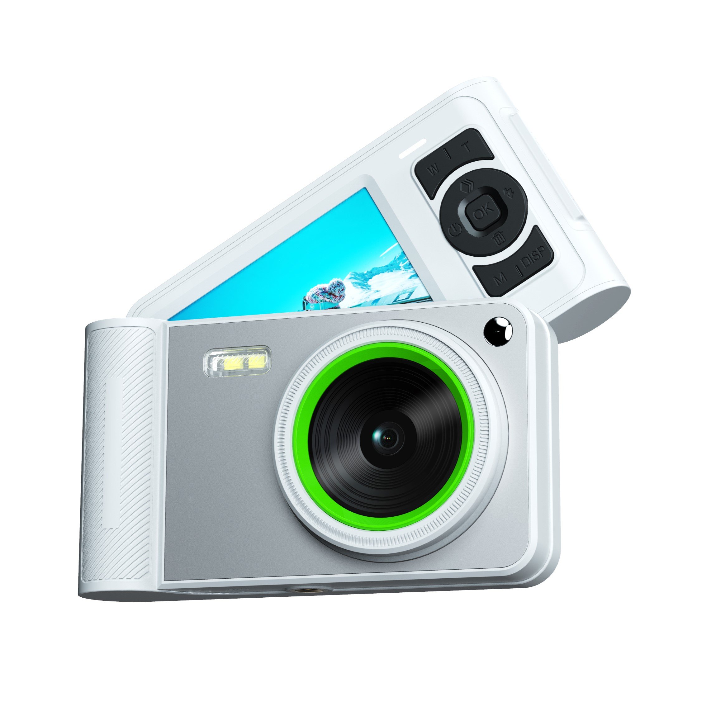 2.8-Inch Display 50MP & 4K Digital Compact Retro Camera with HD Feature Teena Gift for Travel Movie Shooting Photography