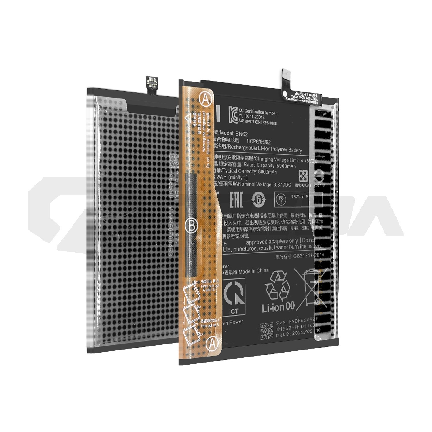TLIDA original Replacement Mobile Phone Battery BN62 for Xiaomi for redmi note9 4G Batteries for xiaomi 3A quality