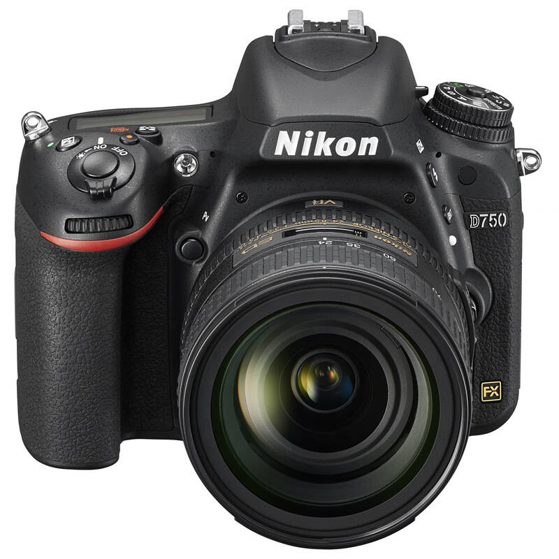 Original second-hand brand D750 with 24-85 lens 1080p HD camera Digital SLR camera with charger, battery and shoulder strap.