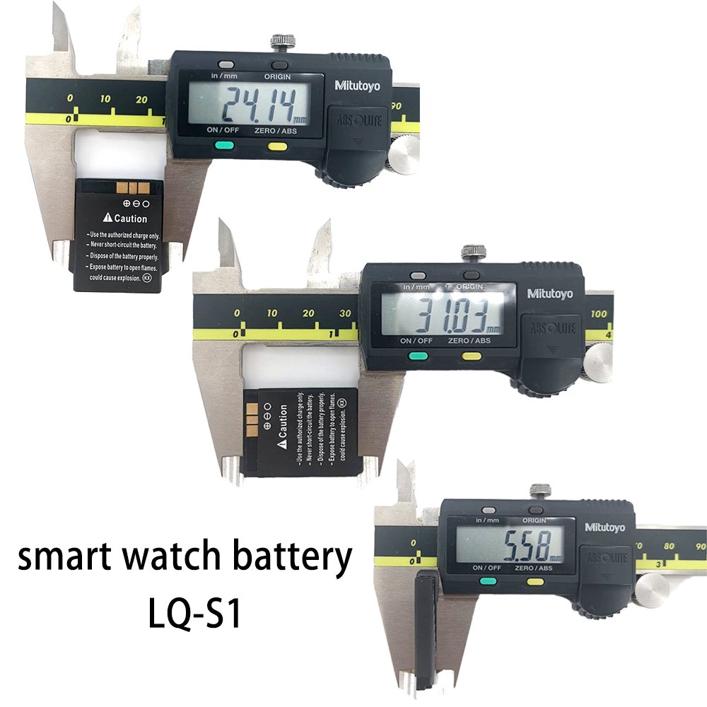 Smart Watch Battery 1pcs Lq-s1 3.7v 380mah Lithium Rechargeable Battery For Smart Watch Dz09 W8