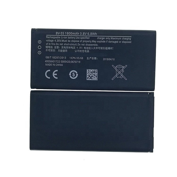 BV-5S Digital 3.8V 1800mAh Mobile Phone Battery For Nokia X2 X2DS RM-1013 X+ Rechargeable Li-ion Battery