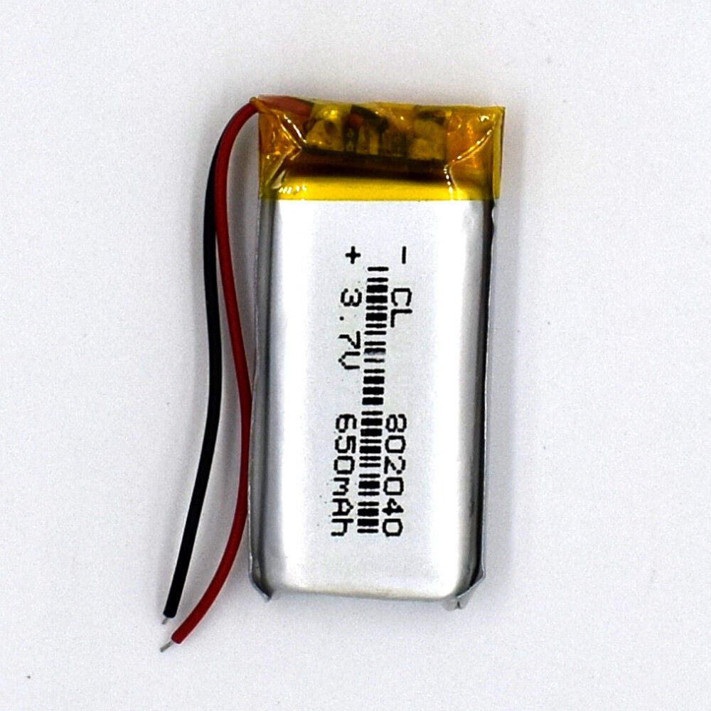 Kc CB Certificate OEM ODM Lipo Batteries 3.7V 650mAh 802040 Rechargeable Lithium Polymer Battery