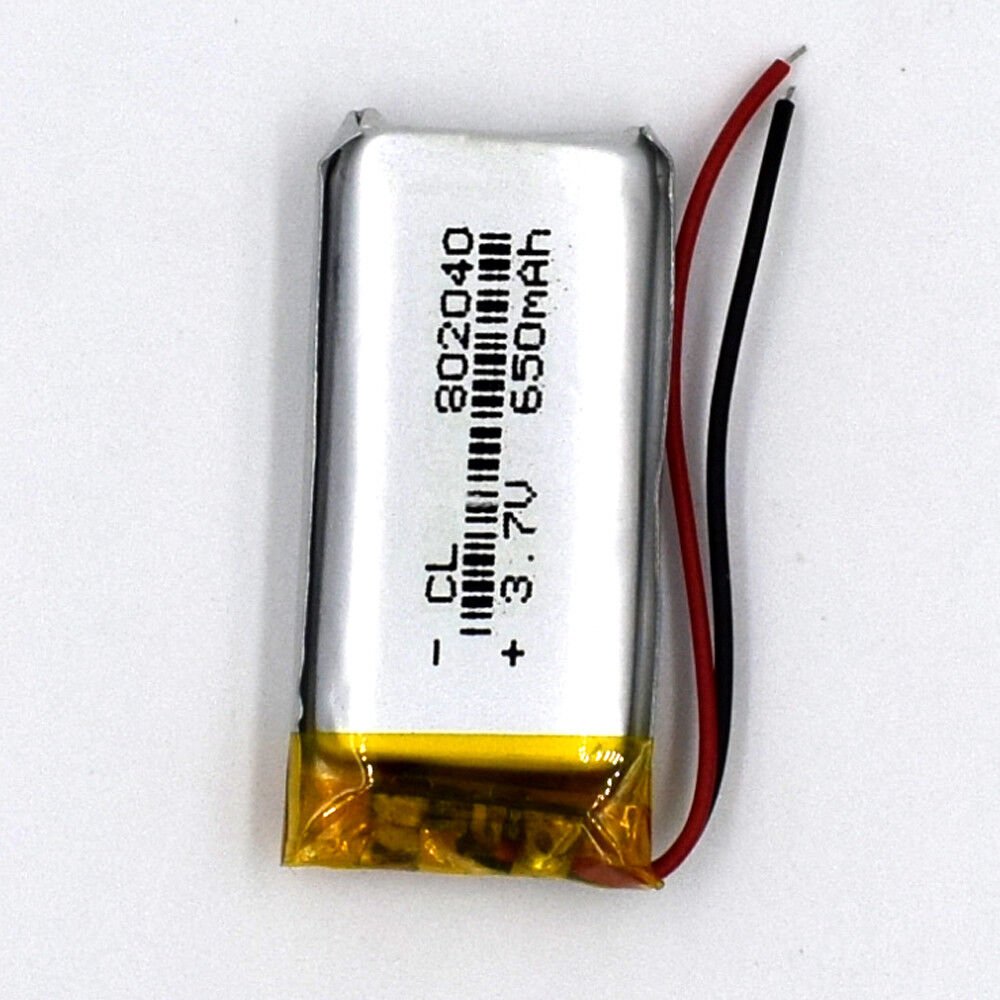 Kc CB Certificate OEM ODM Lipo Batteries 3.7V 650mAh 802040 Rechargeable Lithium Polymer Battery