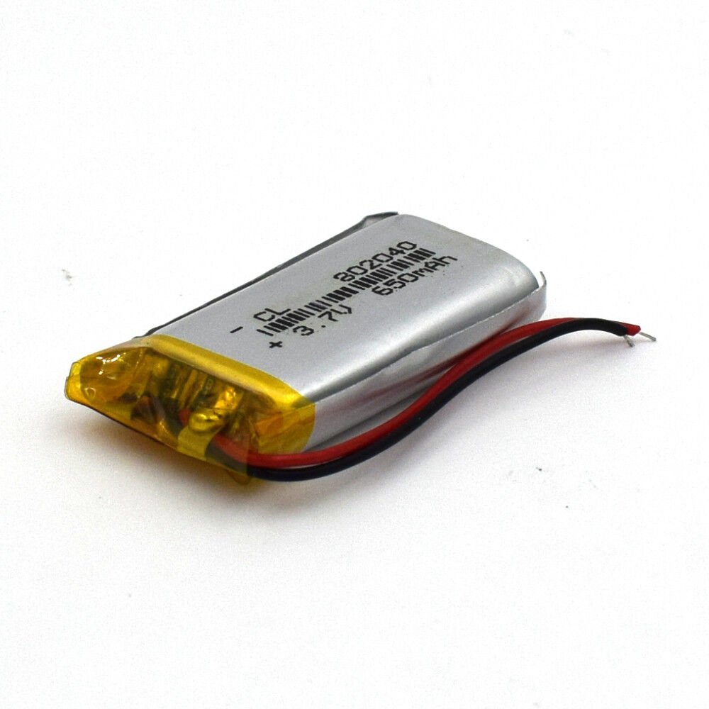 Kc CB Certificate OEM ODM Lipo Batteries 3.7V 650mAh 802040 Rechargeable Lithium Polymer Battery