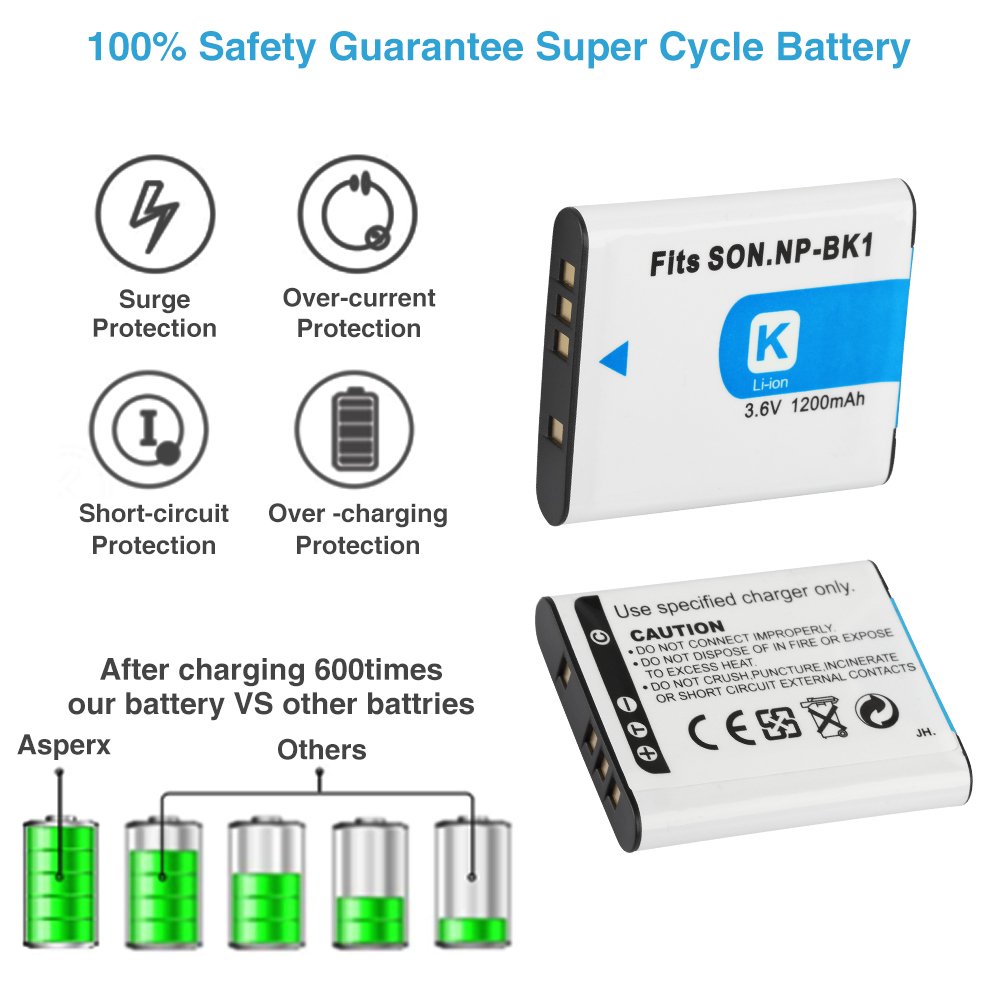 NP-BK1 NP BK1 NPBK1 Batteries For SONY S750 S780 S950 S980 W190 W370 W180 DSC-S950 1200mAh Camera Battery