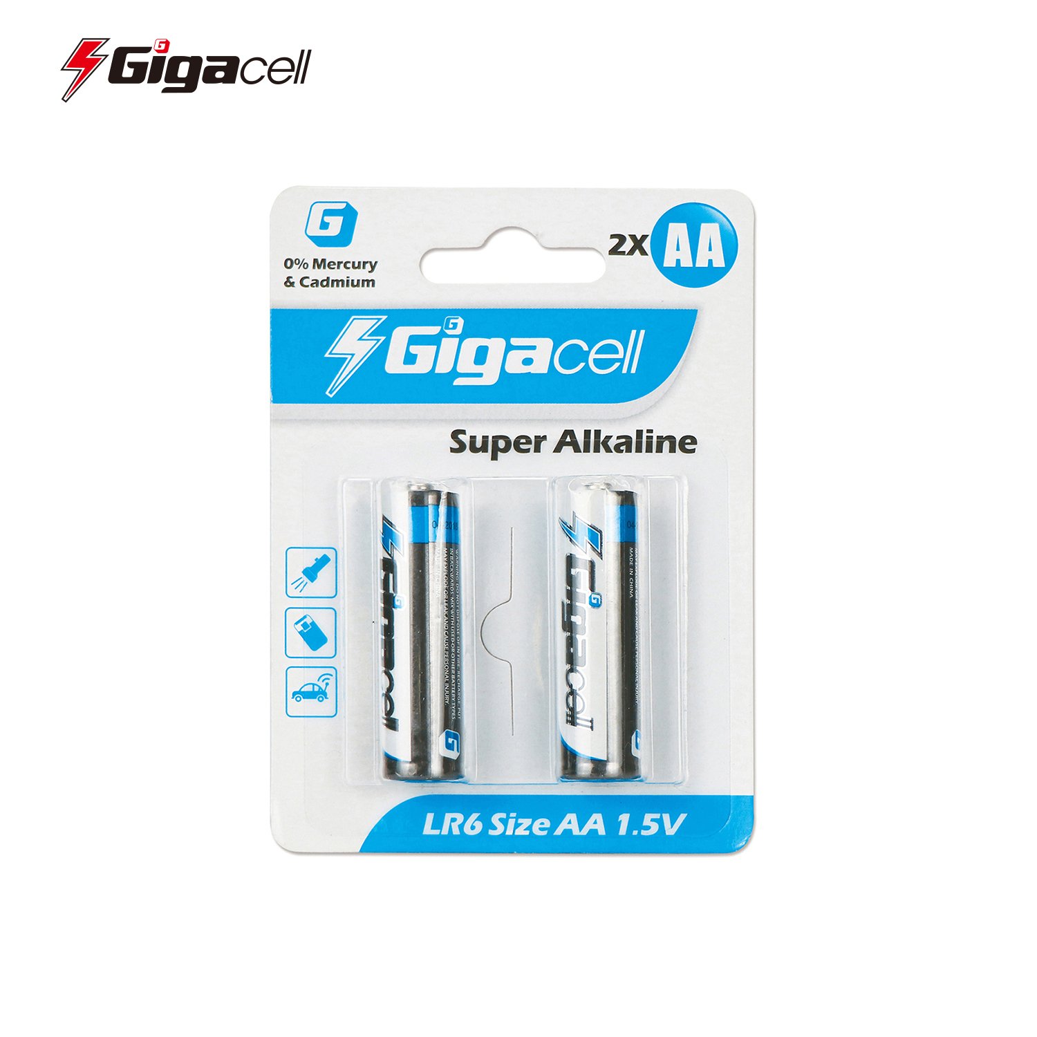 1.5V LR6 battery size AA alkaline battery