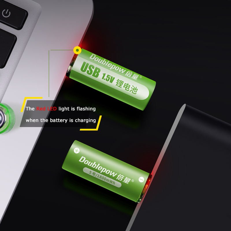Battery 1.5V 1800mWh magnetic USB charging AA size Rechargeable lithium Battery lithium ion batteries