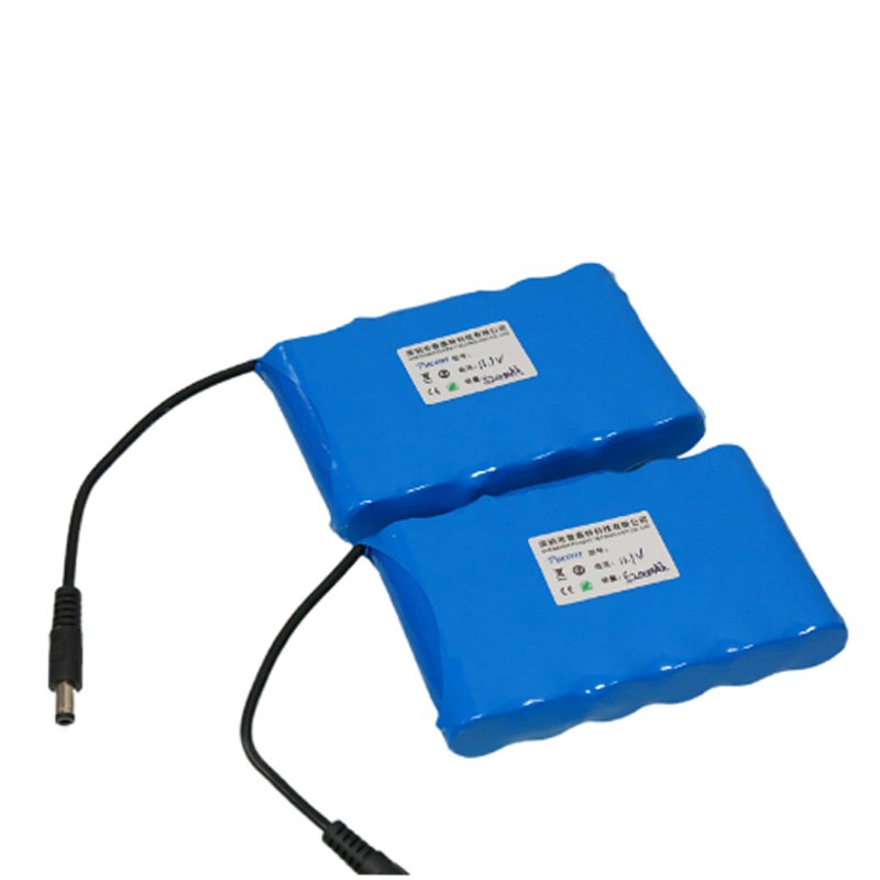 Chinese factory 11.1V 5200mAh 6000mah 6500mah rechargeable li ion battery 18650 battery pack