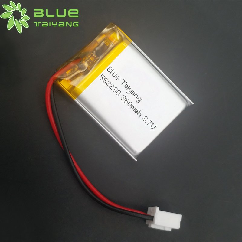 552230 rechargeable 3.7v 350mah Lipo Batteries cell 360mah Inventory batteries long service life for Smart Watch Earphones