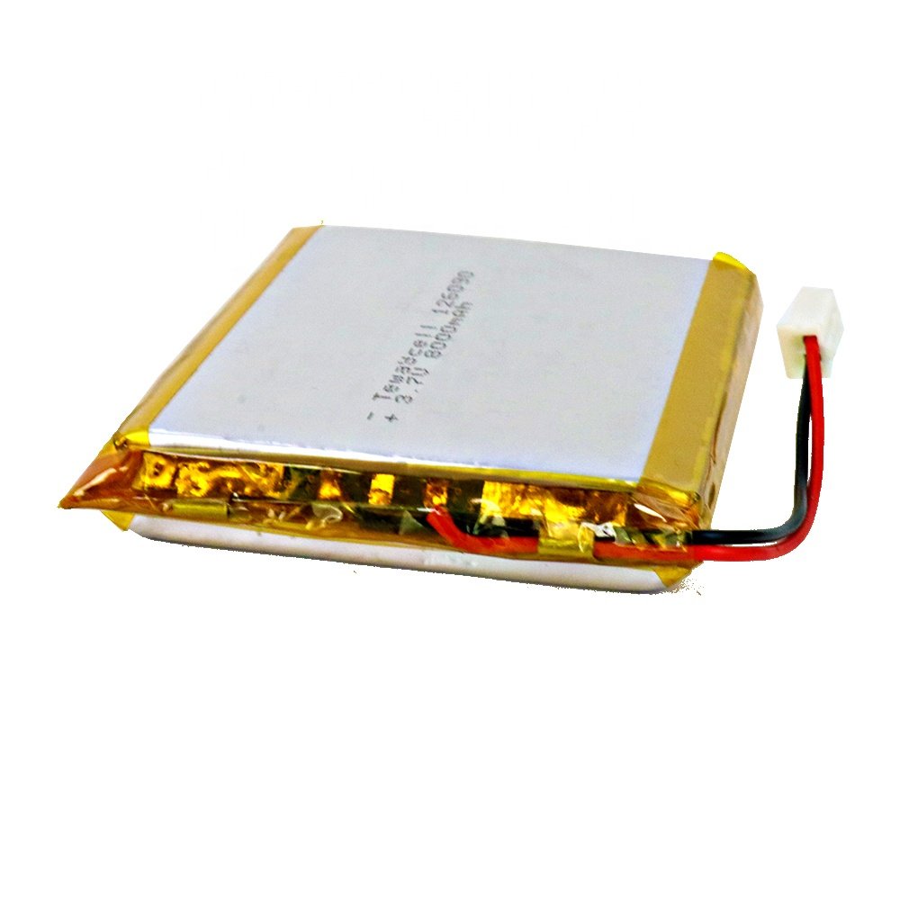 customized Rechargeable 3.7v 5000mAh lithium polymer 124575 battery