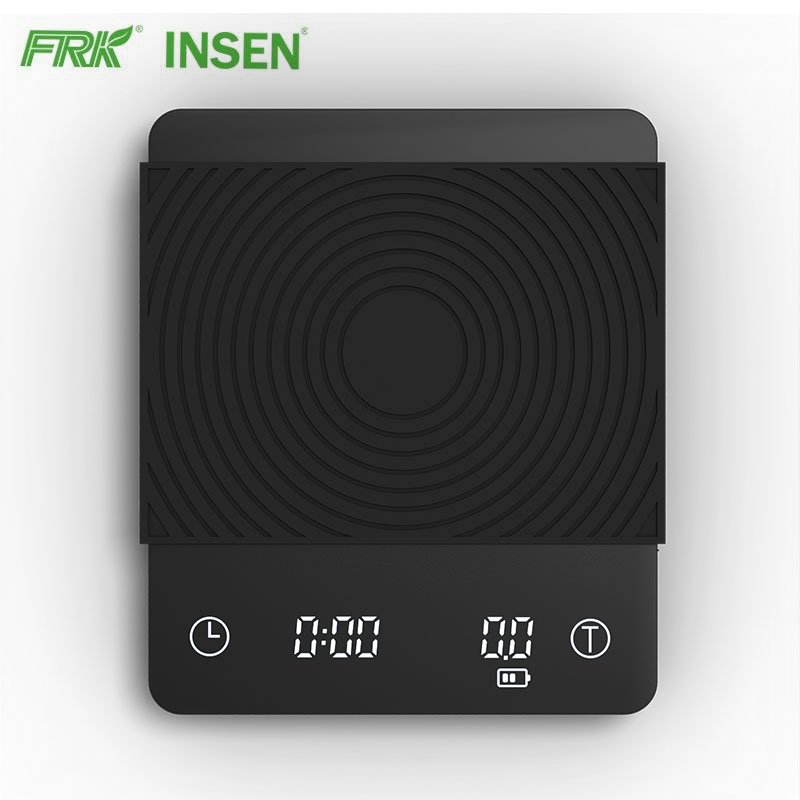 Full ABS Plastic 3.7V Rechargeable Battery 0.3~2000G Accuracy 0.1G Mini Coffee Scale With Timer