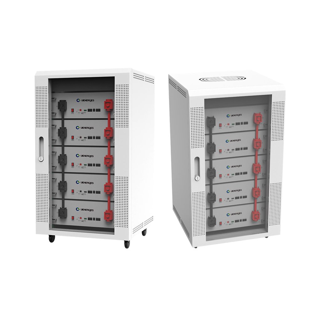 UIENERGIES New Design 51.2v solar battery 100ah 200ah lithium ion batteries rack lifepo4 power 5kw 10kw solar energy systems