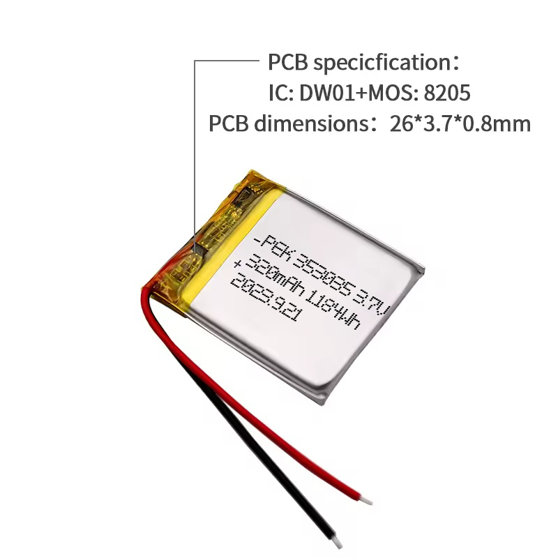 PEEIK 353035 320mAh 3.7V Digital Thermometer Smart Planter Eco-friendly Battery Lithium Battery Wholesale