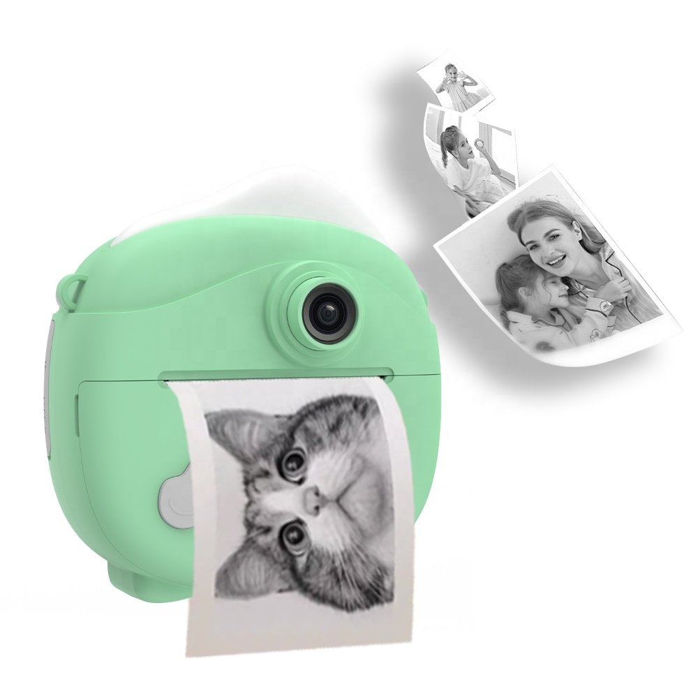 Mini Instant Kid Camera Print Camera Kid Gifts Toys 1080HD Game MP3 Children Camera