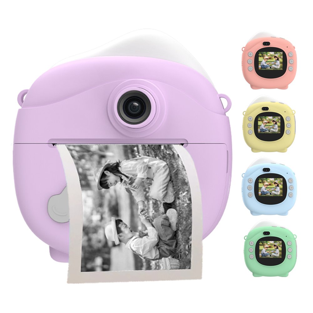 Mini Instant Kid Camera Print Camera Kid Gifts Toys 1080HD Game MP3 Children Camera