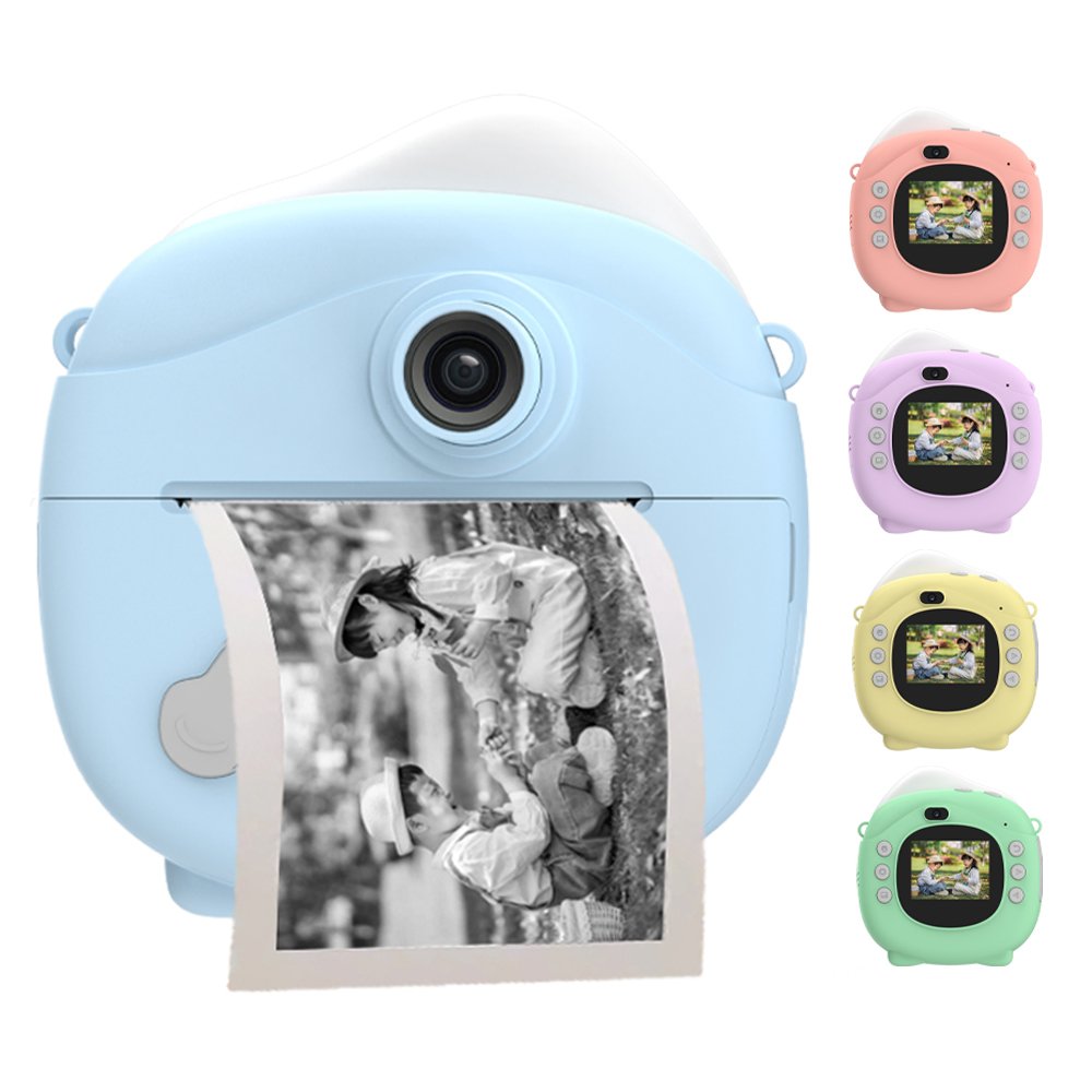 Mini Instant Kid Camera Print Camera Kid Gifts Toys 1080HD Game MP3 Children Camera