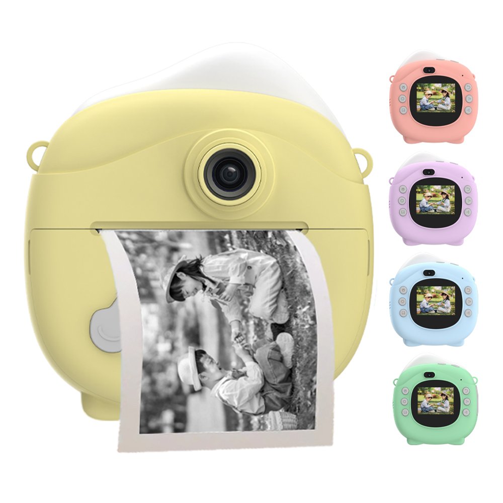 Mini Instant Kid Camera Print Camera Kid Gifts Toys 1080HD Game MP3 Children Camera