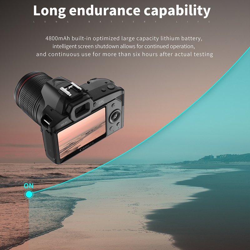 Dual-camera Night Vision WIFI Digital Camera With Macroscopic Mirror 4800mAh Battery Rechargeable 64 Million Pixel
