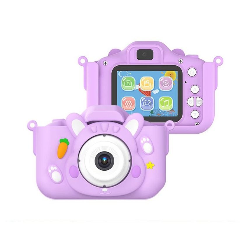 New Arrived Kids Camera soft silica cases one-click continuous shooting Auto Focus Cartoon Rabbit Cover Kids Toy Selfie Camera