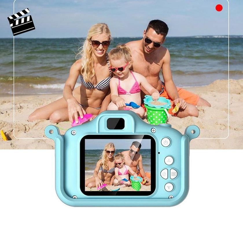 New Arrived Kids Camera soft silica cases one-click continuous shooting Auto Focus Cartoon Rabbit Cover Kids Toy Selfie Camera