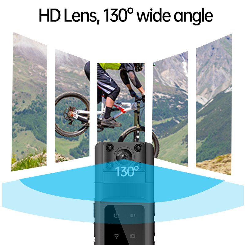 HD Lens Digital Camera For Body 1920*1080 Mini Camera Body 1000mAh Built-in Battery Camera Video Audio With Body Fit