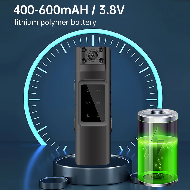 HD Lens Digital Camera For Body 1920*1080 Mini Camera Body 1000mAh Built-in Battery Camera Video Audio With Body Fit