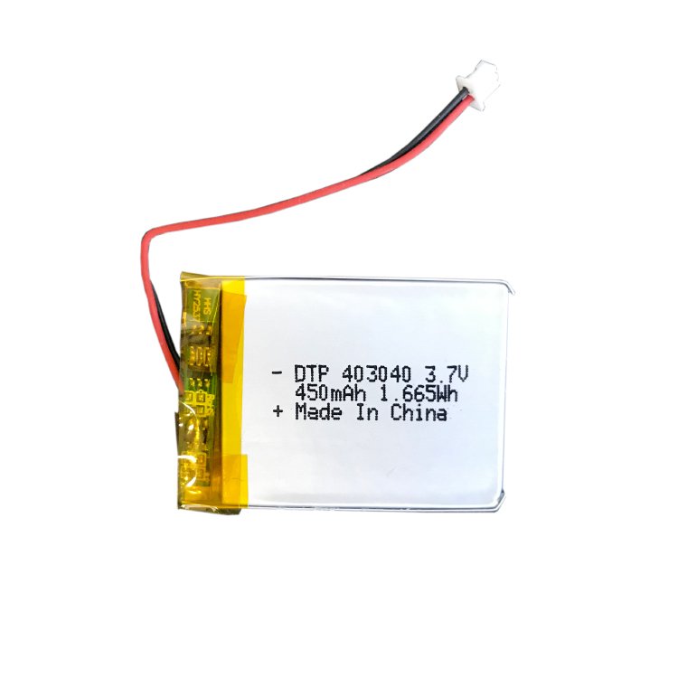 battery cells lithium ion DTP403040 3.7v 450mah custom lipo battery