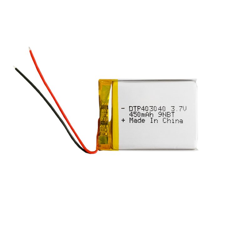 battery cells lithium ion DTP403040 3.7v 450mah custom lipo battery