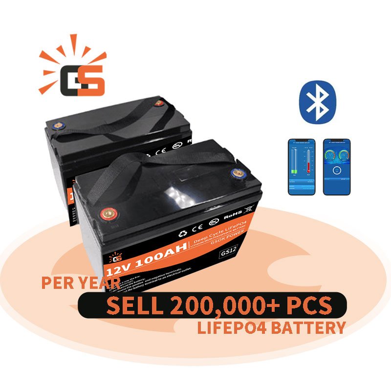 5 years warranty 12v 24v 200ah 100ah 50ah 250ah lifepo4 battery for RV solar 12 volt lithium battery 200ah