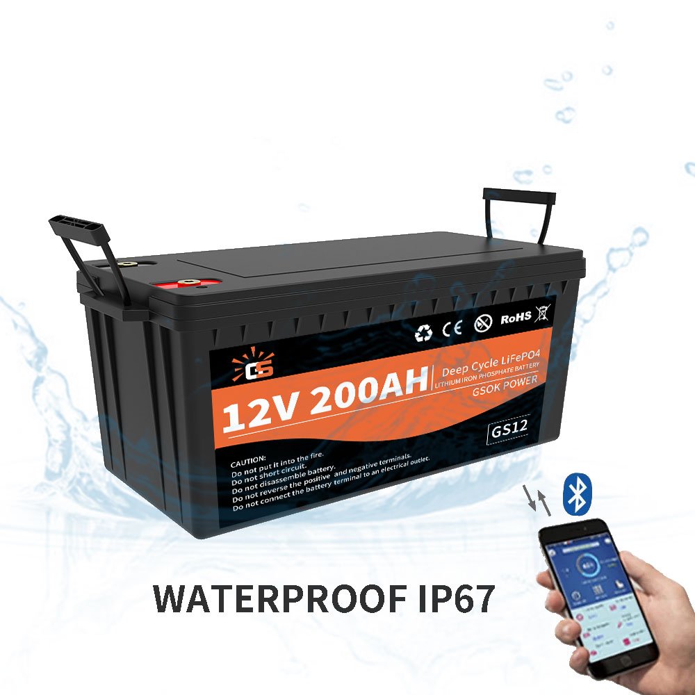 5 years warranty 12v 24v 200ah 100ah 50ah 250ah lifepo4 battery for RV solar 12 volt lithium battery 200ah