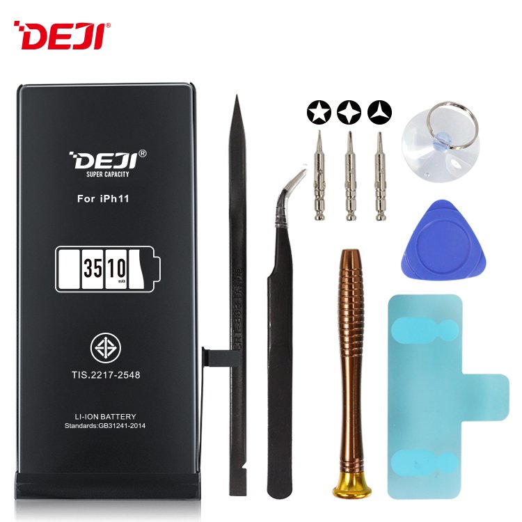 DEJI Lithium Digital Mobile Batteries Long life high capacity battery for iphone 6s 7 8 x 11 12