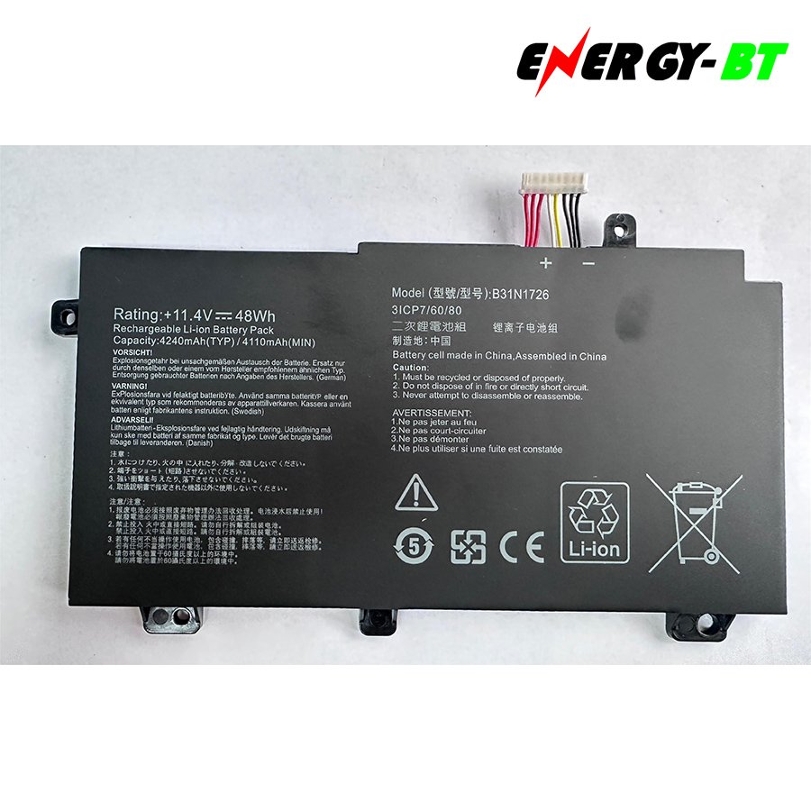 B31N1726 Laptop Battery For Asus FX504 FX86 FX80GM FX505GE FX505DT FX80GE PX505GE PX505GD FX505GM FX80G B31BnEH A41LK9H