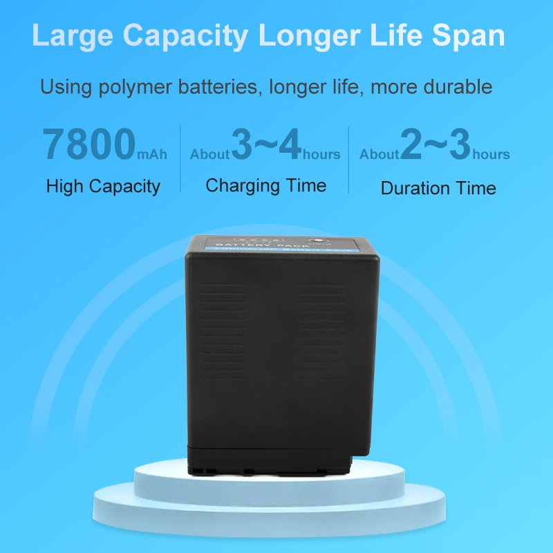 VW-VBG6 Pro Camera Battery Lithium-ion Battery 7.2V 7800mAh for Pana sonic AG-HMC71MC HDC-MDH1 HDC-MDH1CK-K AG-HMC43MC, etc