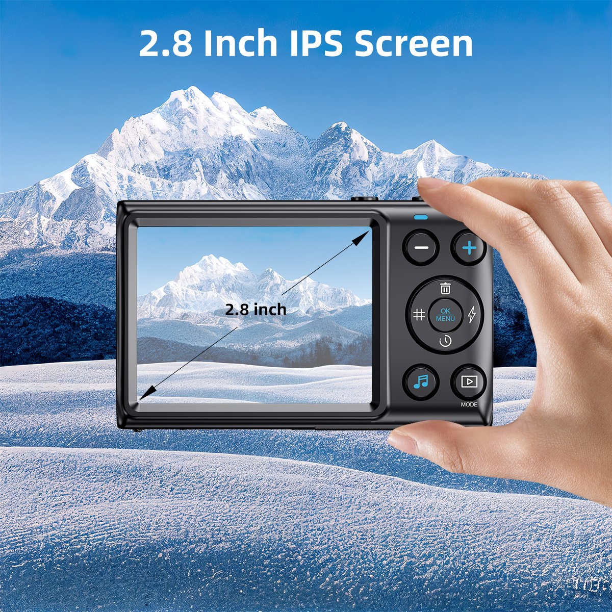 Cheap Portable 4K 64MP 18X Digital Zoom Digital Cameras Vlog Camera with Photo and Video Recording and Auto Focus Zoom Function