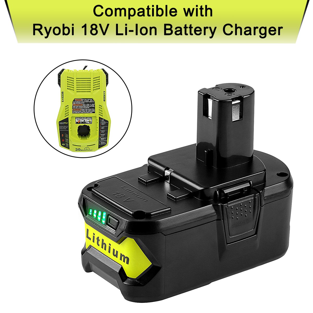 C49 Li-ion 5000mAh Power Tools Batteries for P105 P106 P107 P108 Replacement Ryobi 18V Lithium Battery