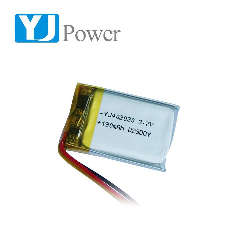YJ402030 190mAh 3.7v KC rechargeable Lithium ion polymer lipo battery