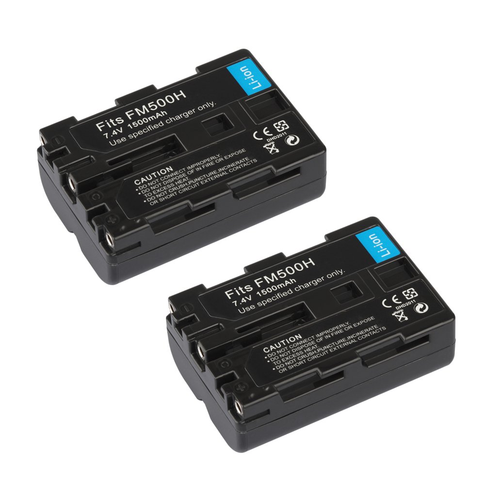 1500mAh NP-FM500H Battery for SONY A58 A65 A77 A450 A550 A560 A580 A900 A200 A300 A350 A700 A850 F717 FM500H Camera Batteries